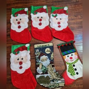 Festive Christmas Stockings Set